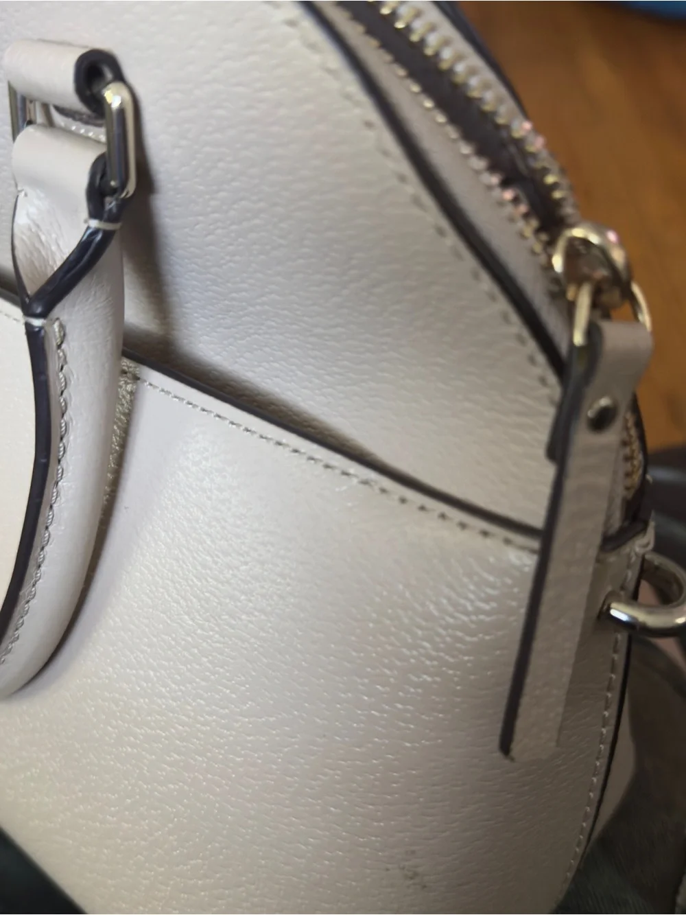 kate spade Leather Dome Satchel in Taupe Grove Street, Missing Long Strap